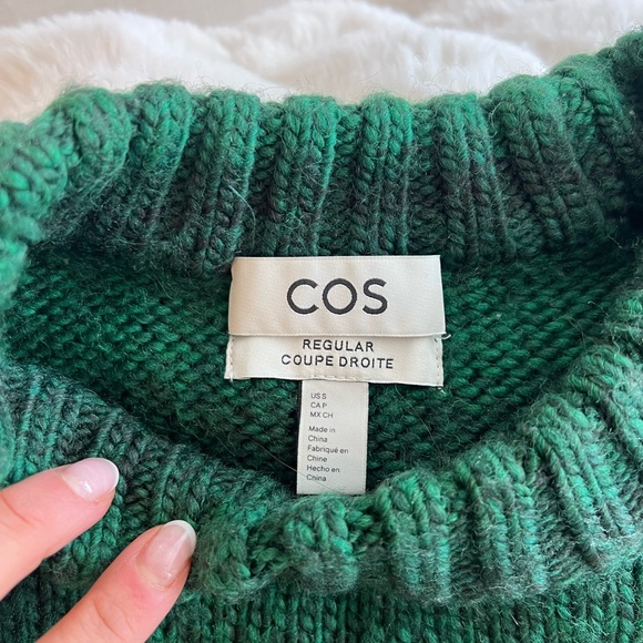 COS Green Wool Sweater - Picture 4 of 7